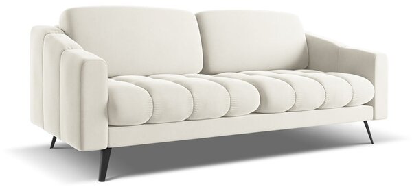 Bijela baršunasti sofa 202 cm Nalu – Makamii