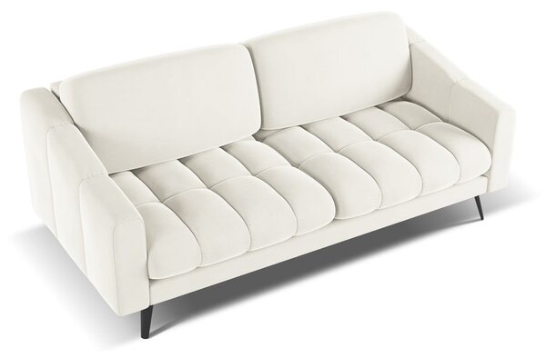 Bijela baršunasti sofa 202 cm Nalu – Makamii
