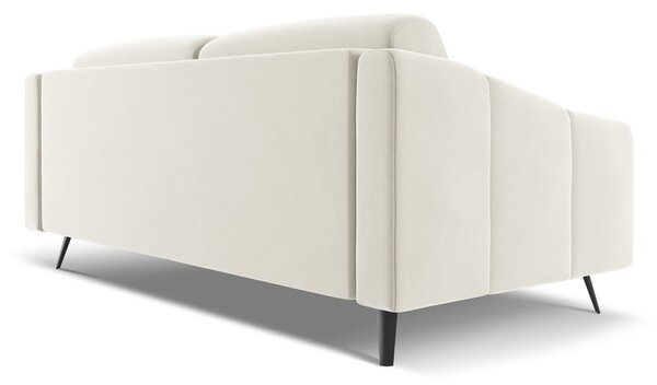 Bijela baršunasti sofa 202 cm Nalu – Makamii