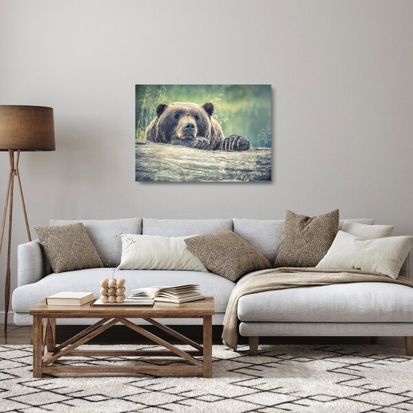 Staklena slika medvjeda (70x50 cm)