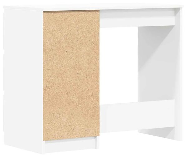 Radni stol bijeli 90 x 45 x 76 cm konstruirano drvo - Bijela Bijela