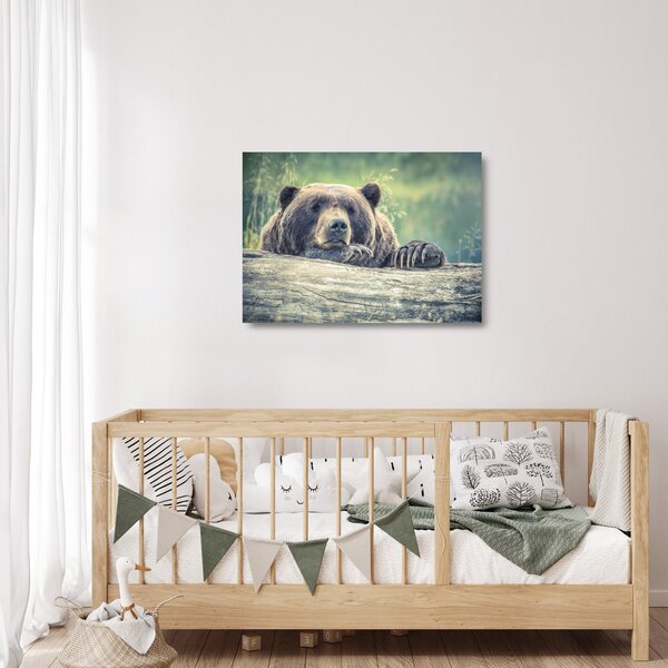 Staklena slika medvjeda (70x50 cm)