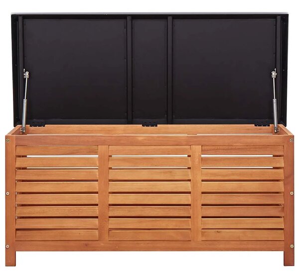 Vrtna kutija za pohranu 117x50x55 cm masivno drvo eukaliptusa - 117 x 55 x 50 cm 117 x 55 x 50 cm