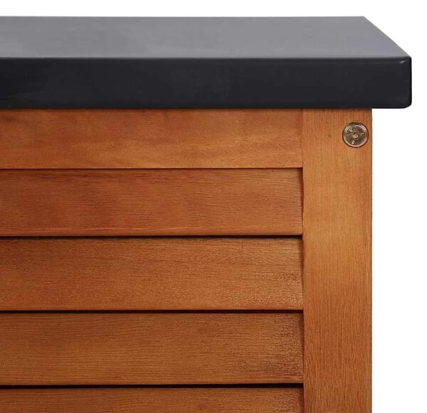 Vrtna kutija za pohranu 150x50x55 cm masivno drvo eukaliptusa - 150 x 50 x 55 cm 150 x 50 x 55 cm