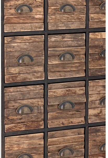 Crna/smeđa metalna komoda 60,5x92x33,5 cm Matteo – Bloomingville