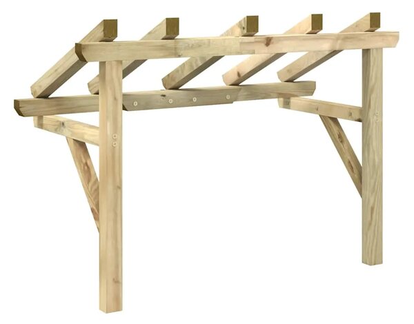 Nadstrešnica za vrata 150 x 100 x 100 cm od masivne borovine - 150 x 100 x 100 cm 1 150 x 100 x 100 cm