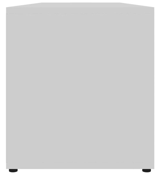 TV ormarić bijeli 120 x 34 x 37 cm od konstruiranog drva - Bijela 1 Bijela