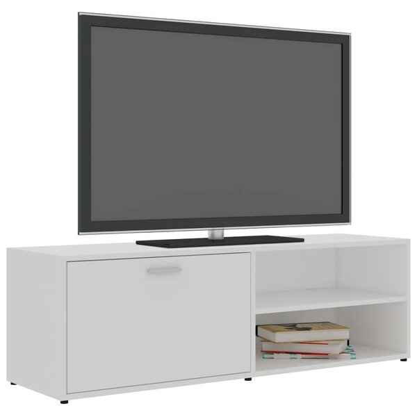 TV ormarić bijeli 120 x 34 x 37 cm od konstruiranog drva - Bijela 1 Bijela