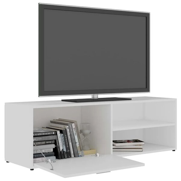 TV ormarić bijeli 120 x 34 x 37 cm od konstruiranog drva - Bijela 1 Bijela