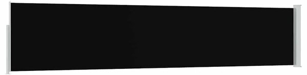 Uvlačiva bočna tenda za terasu 100 x 514 cm crna - Crna 100 x 500 cm 1 Crna