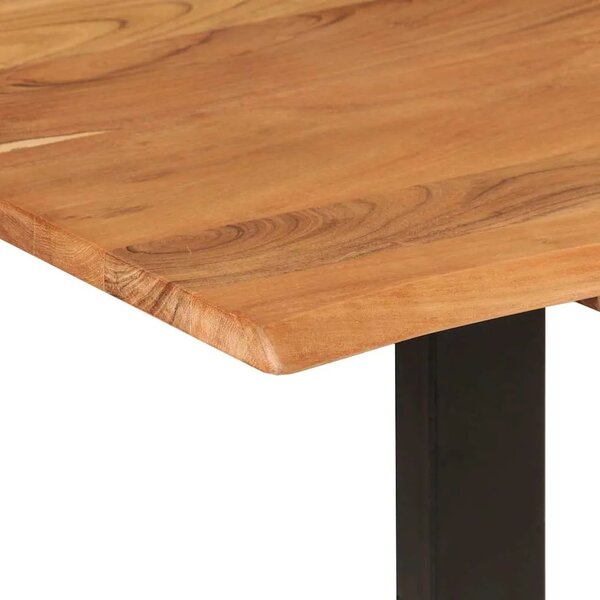 Blagovaonski stol 154x80x76 cm od masivnog bagremovog drva - Crna 154 x 80 x 76 cm 1 Crna