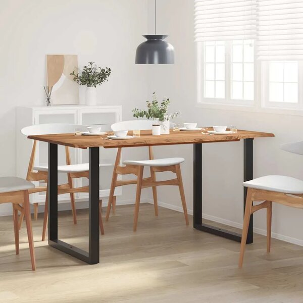 Blagovaonski stol 154x80x76 cm od masivnog bagremovog drva - Crna 154 x 80 x 76 cm 1 Crna