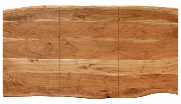 Blagovaonski stol 154x80x76 cm od masivnog bagremovog drva - Crna 154 x 80 x 76 cm 1 Crna