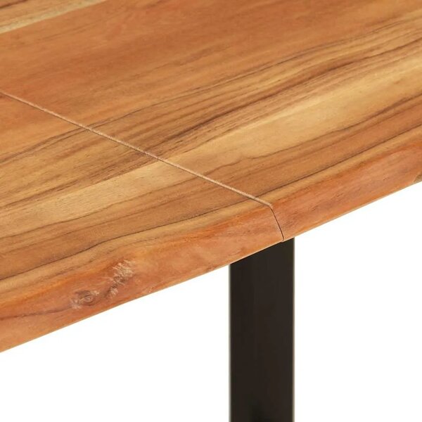 Blagovaonski stol 154x80x76 cm od masivnog bagremovog drva - Crna 154 x 80 x 76 cm 1 Crna