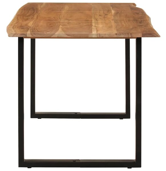 Blagovaonski stol 154x80x76 cm od masivnog bagremovog drva - Crna 154 x 80 x 76 cm 1 Crna