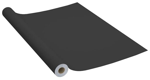Samoljepljiva folija za namještaj crna 500 x 90 cm PVC - Crna 1 Crna