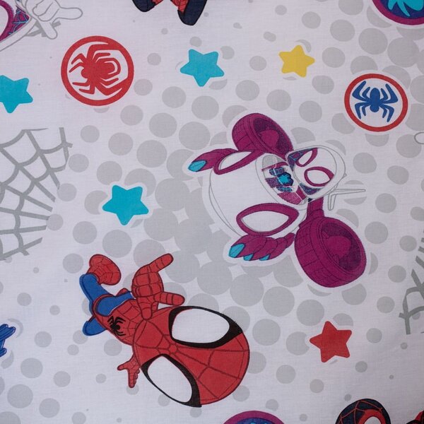 Plava pamučna dječja posteljina za krevet za jednu osobu 140x200 cm Spidey – Jerry Fabrics