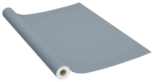 Samoljepljiva folija za namještaj siva 500 x 90 cm PVC - Siva 1 Siva