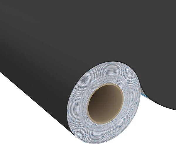 Samoljepljiva folija za namještaj crna 500 x 90 cm PVC - Crna 1 Crna