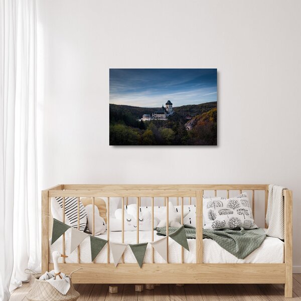 Staklena slika Karlštejna (70x50 cm)