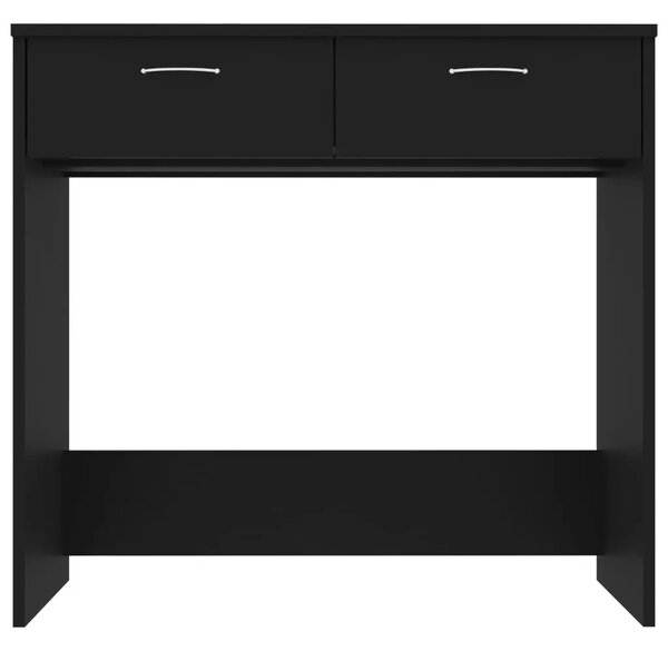 Radni stol crni 80 x 40 x 75 cm od konstruiranog drva - Crna Crna