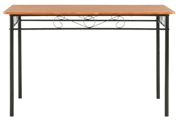 Blagovaonski stol smeđi 120 x 70 x 75 cm MDF