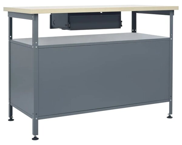 Radni stol crni 120 x 60 x 85 cm čelični