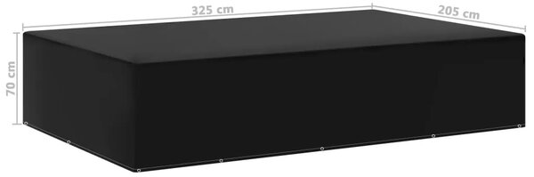 Navlaka za vrtni namještaj s 12 ušica 325 x 205 x 70 cm - 325 x 205 x 70 cm 1 325 x 205 x 70 cm 1