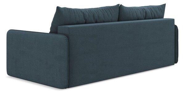 Plava sklopiva/s prostorom za odlaganje sofa 216 cm Nanea – Makamii