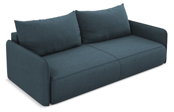 Plava sklopiva/s prostorom za odlaganje sofa 216 cm Nanea – Makamii