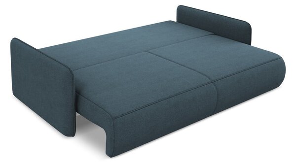Plava sklopiva/s prostorom za odlaganje sofa 216 cm Nanea – Makamii