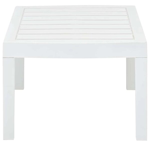 Vrtni stol bijeli 78 x 55 x 38 cm plastični - Bijela 1 Bijela