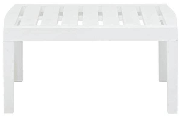 Vrtni stol bijeli 78 x 55 x 38 cm plastični - Bijela 1 Bijela