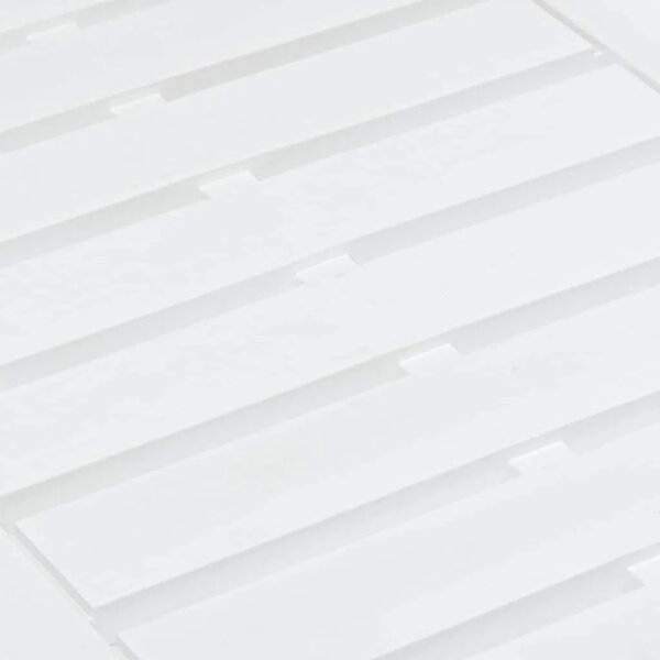 Vrtni stol bijeli 78 x 55 x 38 cm plastični - Bijela 1 Bijela