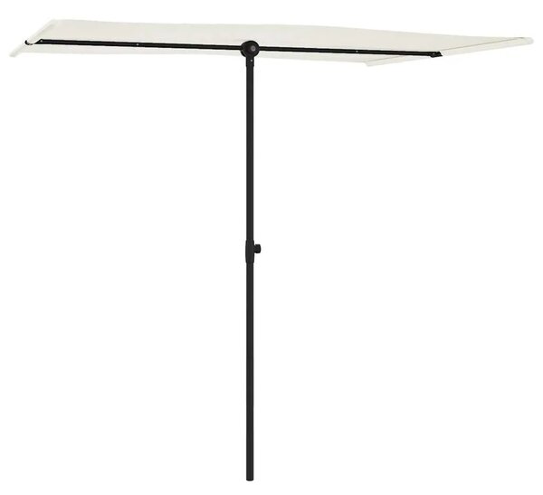 Vrtni suncobran s aluminijskim stupom 2 x 1 5 m pješčano bijeli - Pijesak bijela 200 x 150 cm 1 Pijesak bijela