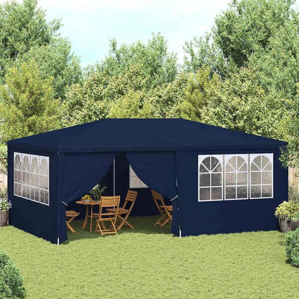 Profesionalni šator za svadbe - šator za zabave 4 x 6 m plavi 90 g/m² - Plava 4 x 6 m 1 Plava