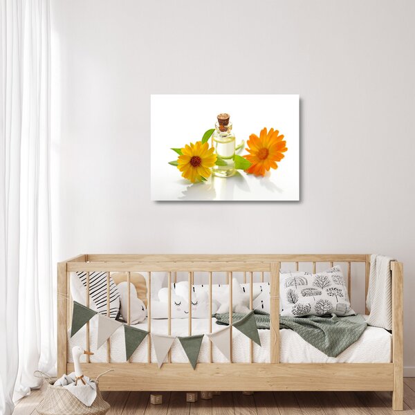 Staklena slika cvjetnog ulja (70x50 cm)