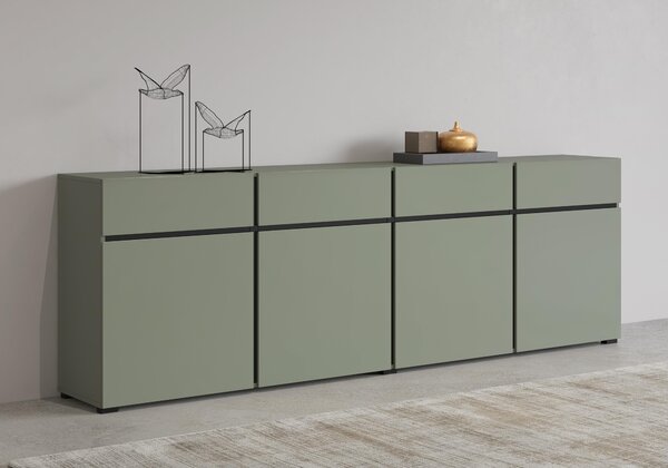 Komoda Crossroad G25 (bor zelena + crna)
