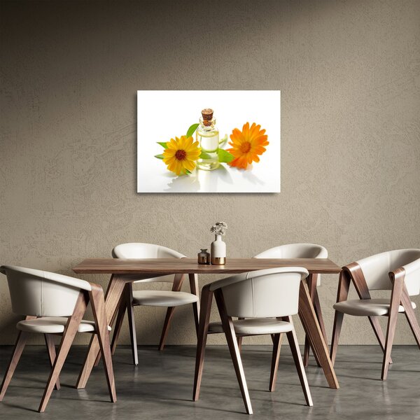 Staklena slika cvjetnog ulja (70x50 cm)