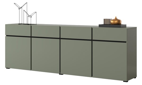 Komoda Crossroad G25 (bor zelena + crna)