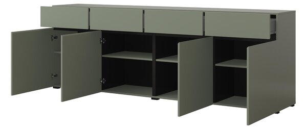 Komoda Crossroad G25 (bor zelena + crna)