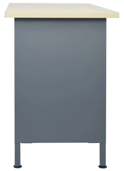 Radni stol crni 120 x 60 x 85 cm čelični