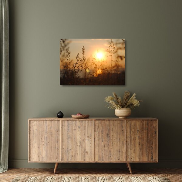 Staklena slika izlaska sunca (70x50 cm)