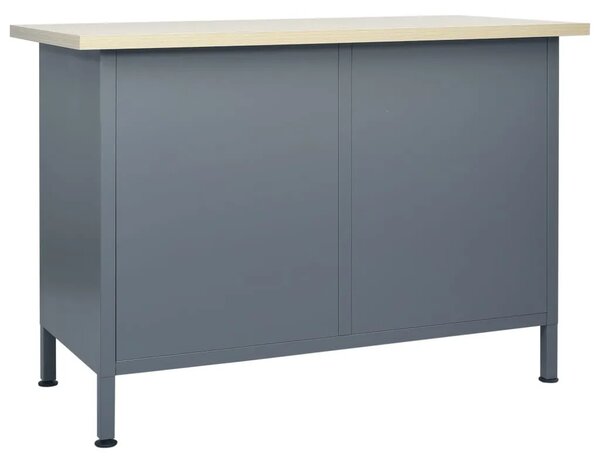 Radni stol crni 120 x 60 x 85 cm čelični