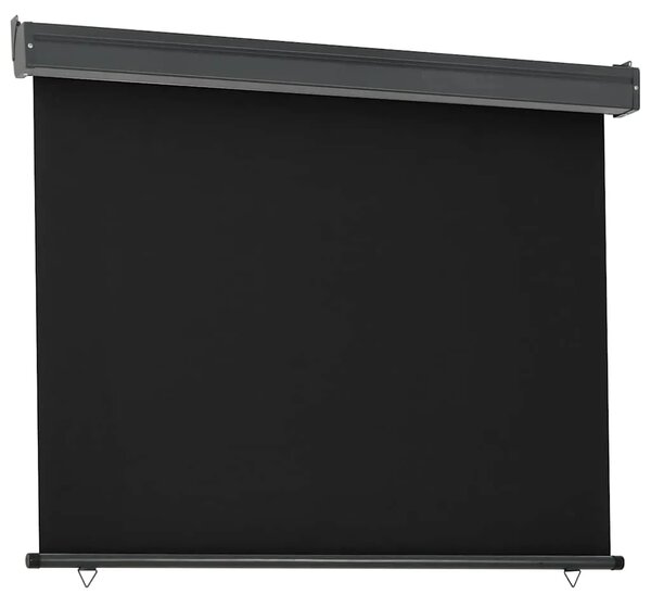 Balkonska bočna tenda 125 x 250 cm crna - Crna 125 x 250 cm 1 Crna