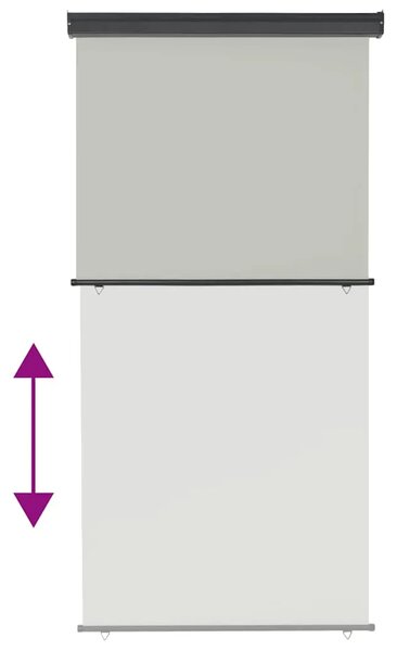 Balkonska bočna tenda 125 x 250 cm siva - Siva 125 x 250 cm 1 Siva