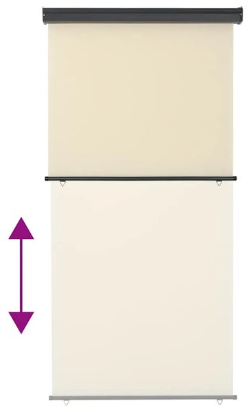Balkonska bočna tenda 125 x 250 cm krem - Krema 125 x 250 cm 1 Krema
