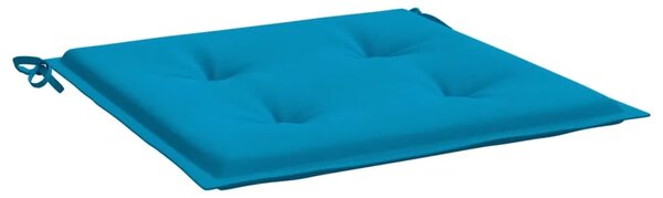 Jastuci za vrtne stolice 2 kom plavi 50 x 50 x 3 cm od tkanine - Plava 50 x 50 x 3 cm 2 Plava