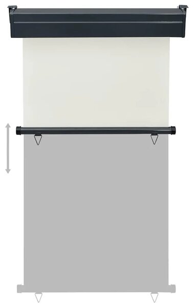 Balkonska bočna tenda 105 x 250 cm krem - Krema 105 x 250 cm 1 Krema