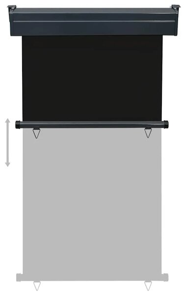 Balkonska bočna tenda 105 x 250 cm crna - Crna 105 x 250 cm 1 Crna
